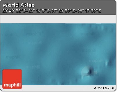 Satellite 3D Map of the Area around 20° 32' 59" S, 97° 49' 29" E