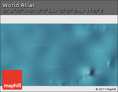 Satellite 3D Map of the Area around 20° 32' 59" S, 97° 49' 29" E