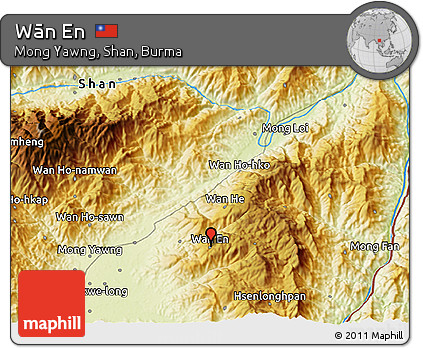 Physical 3D Map of Wān En