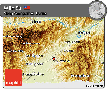 Physical 3D Map of Wān Su