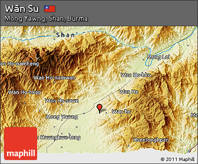 Physical 3D Map of Wān Su