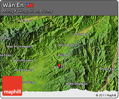 Satellite 3D Map of Wān En