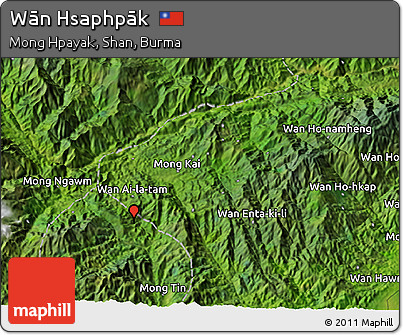 Satellite 3D Map of Wān Hsaphpāk