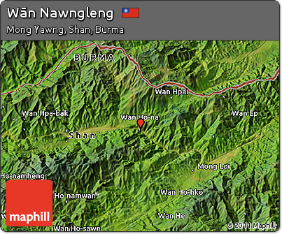 Satellite 3D Map of Wān Nawngleng