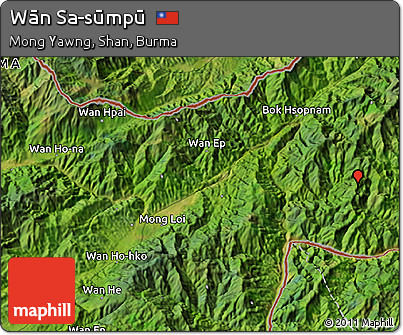 Satellite 3D Map of Wān Sa-sūmpū