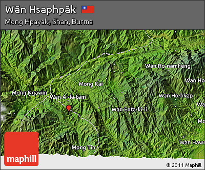 Satellite 3D Map of Wān Hsaphpāk