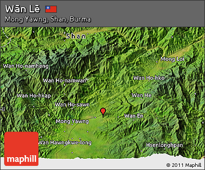 Satellite 3D Map of Wān Lē