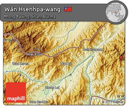 Physical Map of Wān Hsenhpa-wang