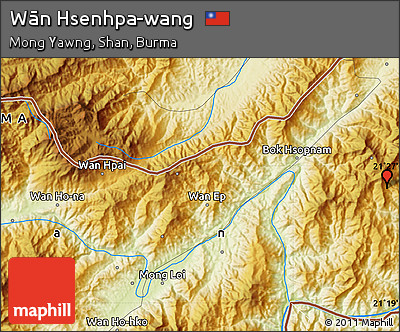 Physical Map of Wān Hsenhpa-wang