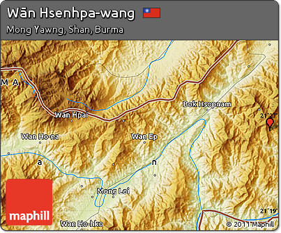Physical Map of Wān Hsenhpa-wang