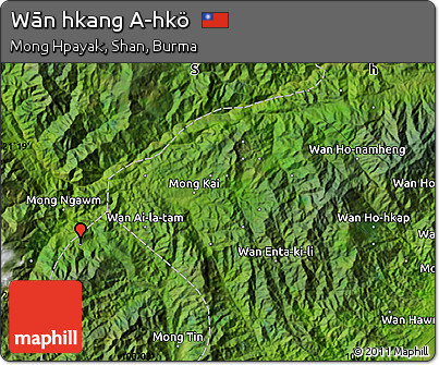 Satellite Map of Wān Hkang A-hkö