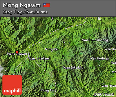 Satellite Map of Möng Ngawm