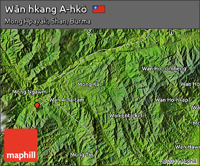 Satellite Map of Wān Hkang A-hkö