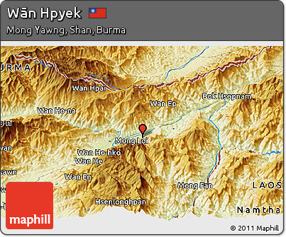 Physical Panoramic Map of Wān Hpyek