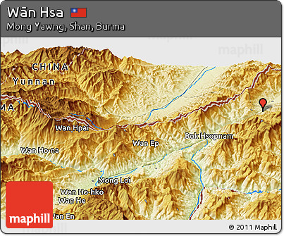 Physical Panoramic Map of Wān Hsa