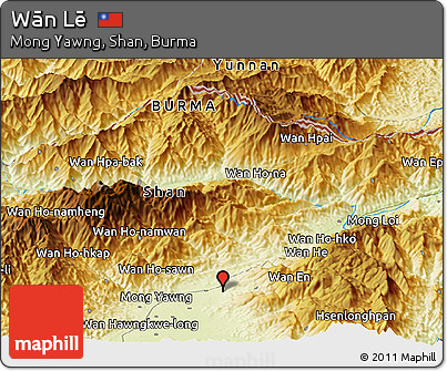 Physical Panoramic Map of Wān Lē