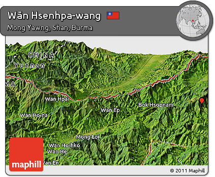 Satellite Panoramic Map of Wān Hsenhpa-wang