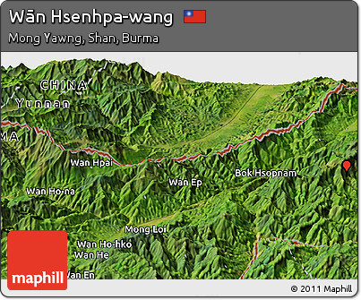 Satellite Panoramic Map of Wān Hsenhpa-wang