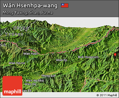 Satellite Panoramic Map of Wān Hsenhpa-wang