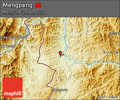 Physical 3D Map of Mengpeng