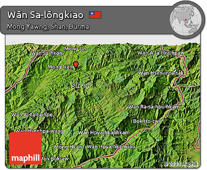 Satellite 3D Map of Wān Sa-lōngkiao