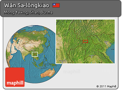 Satellite Location Map of Wān Sa-lōngkiao