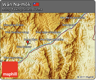 Physical Map of Wān Na-mōk