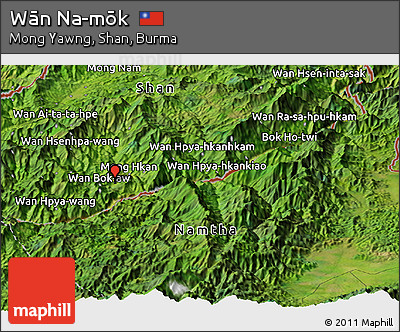 Satellite Panoramic Map of Wān Na-mōk