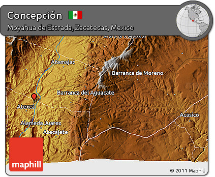 Physical 3D Map of Concepción