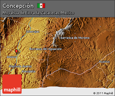 Physical 3D Map of Concepción