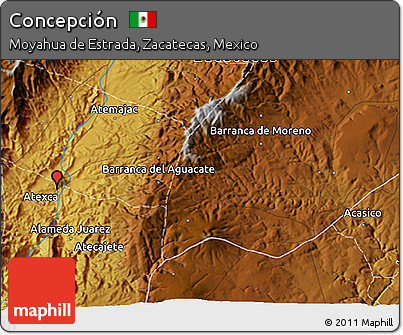 Physical 3D Map of Concepción
