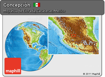Physical Location Map of Concepción