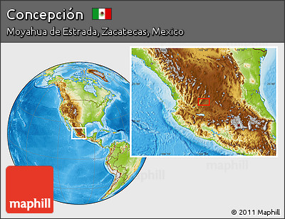 Physical Location Map of Concepción