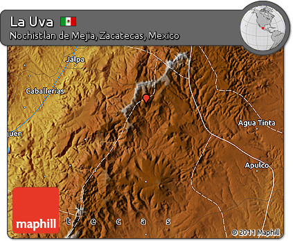 Physical Map of La Uva