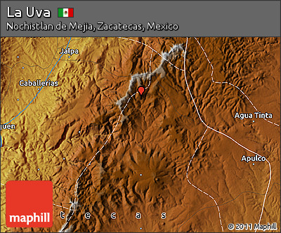 Physical Map of La Uva