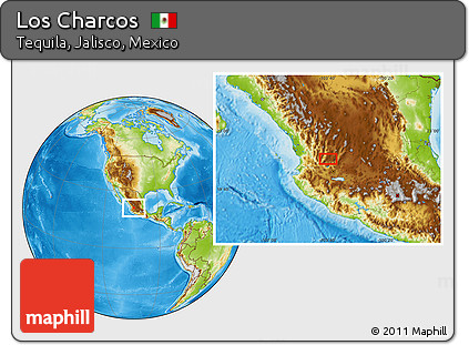 Physical Location Map of Los Charcos