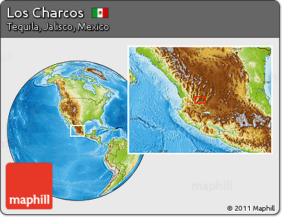 Physical Location Map of Los Charcos