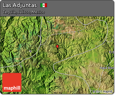 Satellite Map of Las Adjuntas