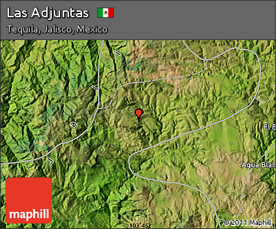 Satellite Map of Las Adjuntas