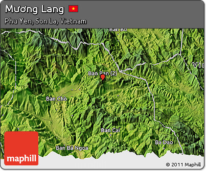 Satellite 3D Map of Mương Lang