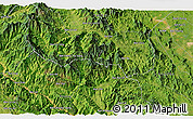 Satellite 3D Map of the area around 21° 23' 18" N, 104° 37' 30" E