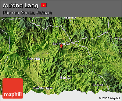 Satellite 3D Map of Mương Lang