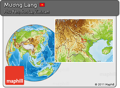 Physical Location Map of Mương Lang