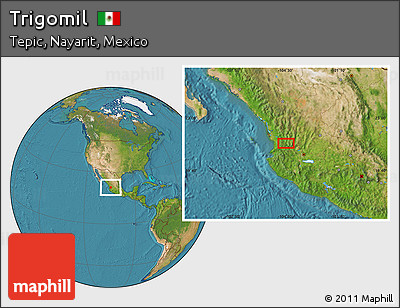 Satellite Location Map of Trigomil