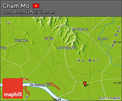Physical Map of Châm Mo