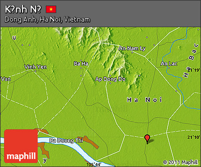 Physical Map of Kỉnh Nỗ