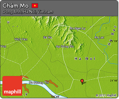 Physical Map of Châm Mo