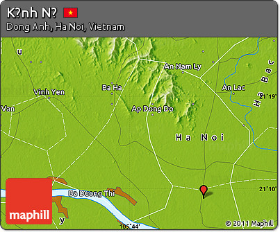 Physical Map of Kỉnh Nỗ