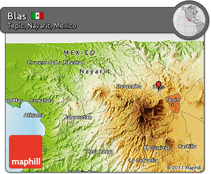 Physical 3D Map of Blas