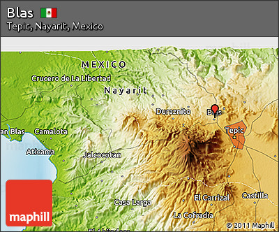 Physical 3D Map of Blas